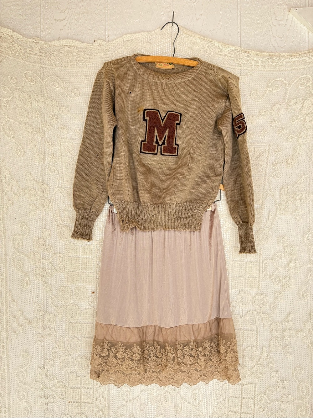 Women’s Half Slip/Skirt with Lace-Hem